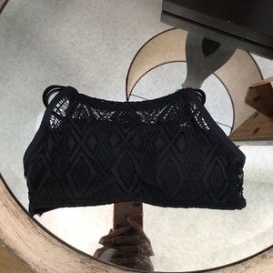 Midori Black Lahaina Bikini Halter Top